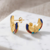 Boucles d’Oreilles Horus — Éclat du Nil