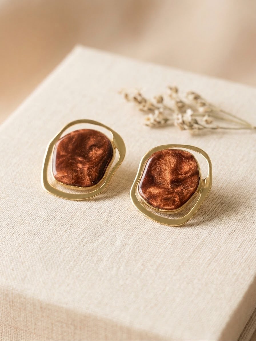 Boucles d’oreilles Ambre d’Or