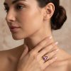 Bague Hathor — Pierre Violette & Plaqué Or 4